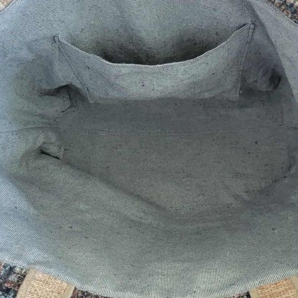 Amber Lewis And Loloi Pink and Blue Tote Bag with Contemporary Design - Picture 8 of 9